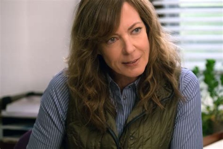 A still from Allison Janney's interview with Drew Barrymore, where the actress talked about husband, marriage, and kids.