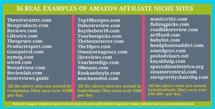 Amazon Niche Sites