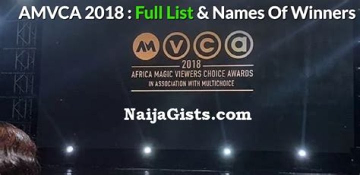 AMVCA 2018 full list of winners AMVCA 2018 full list of winners