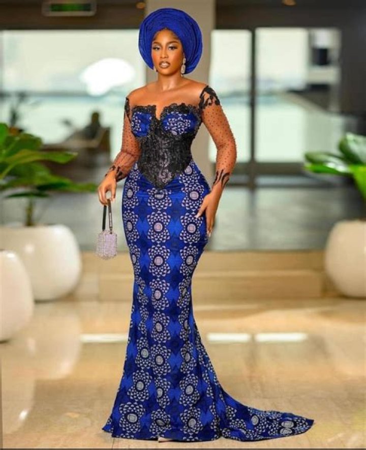 Ankara corset evening gown Ankara corset evening gown