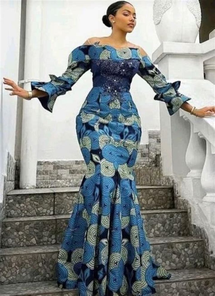 Ankara evening mermaid gown Ankara evening mermaid gown