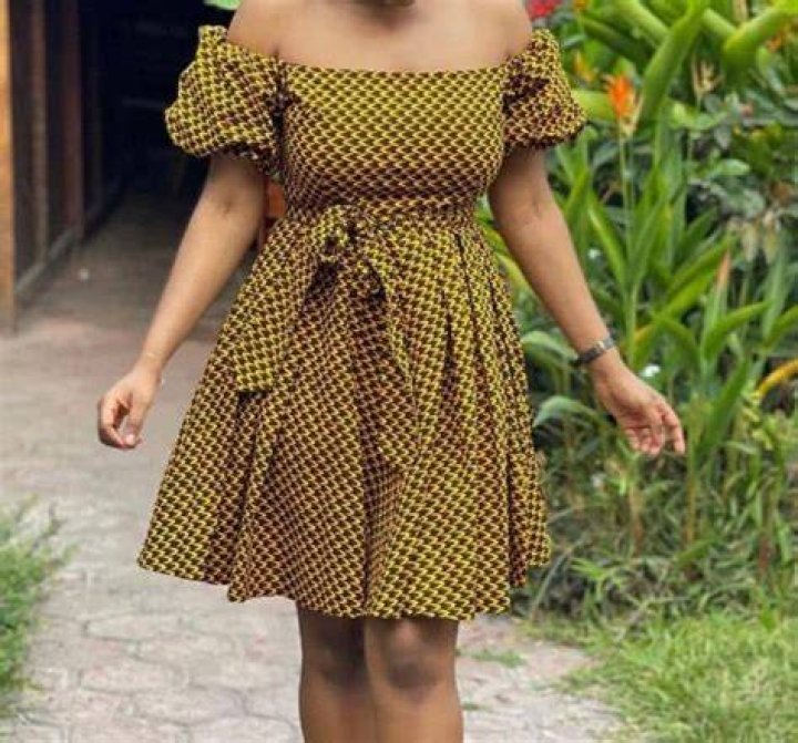 Ankara evening mini gown Ankara evening mini gown
