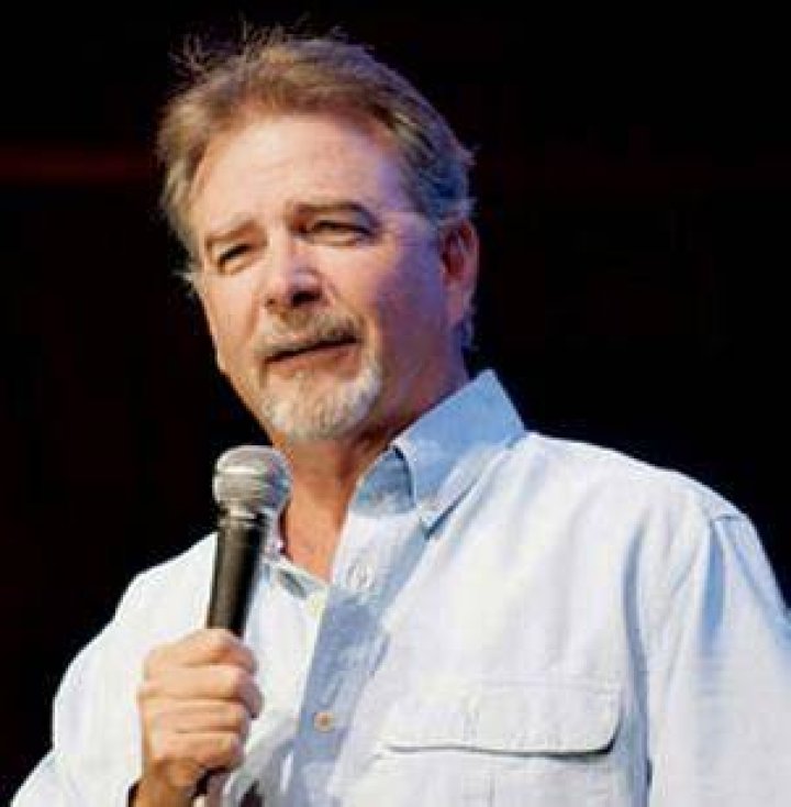 Bill Engvall performing on stage