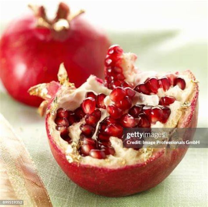 broken open pomegranate