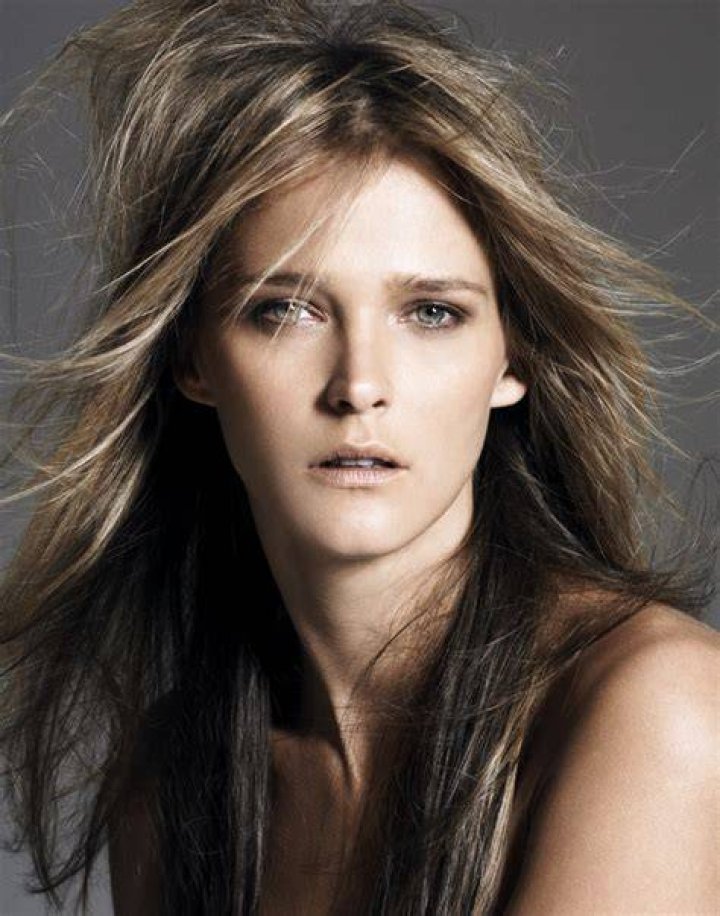 Carmen Kass posing for a magazine cover Carmen Kass posing for a magazine cover