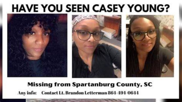 Casey Young Missing Spartanburg SC
