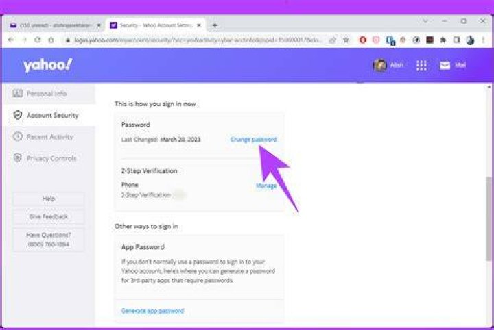 Change Yahoo mail password on iPhone Change Yahoo mail password on iPhone