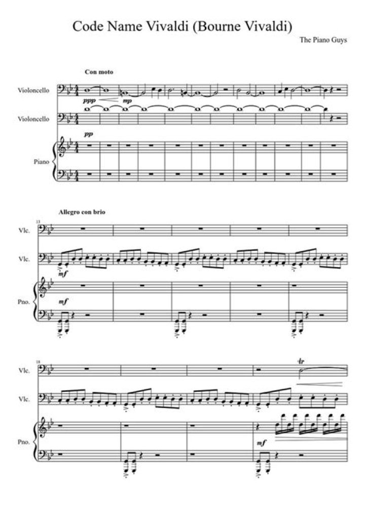 Code Name Vivaldi (Bourne Soundtrack/Vivaldi Double Cello Concerto) - The Piano Guys - soundtrack from the chi episode 8