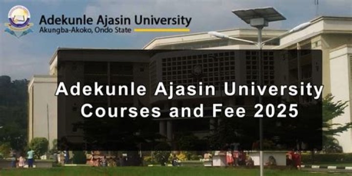 Courses offered by Adekunle Ajasin University Courses offered by Adekunle Ajasin University