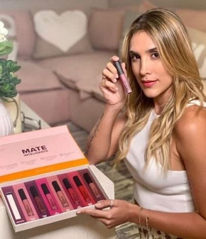 Daniela Ospina endorsing Mate brand lipstick