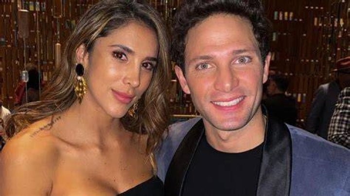 Daniela Ospina with her former husband James Rodriguez