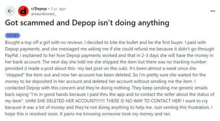 depop scams depop scams