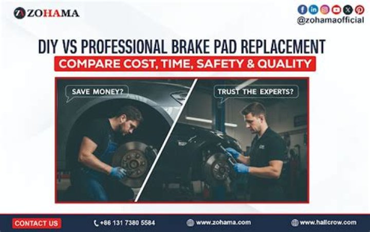 DIY brake replacement vs. professional brake service DIY brake replacement vs. professional brake service