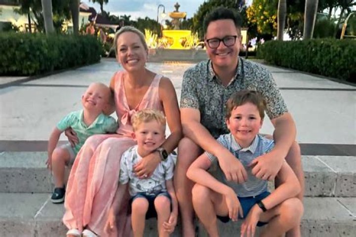 Dylan Dreyer with her husband and children