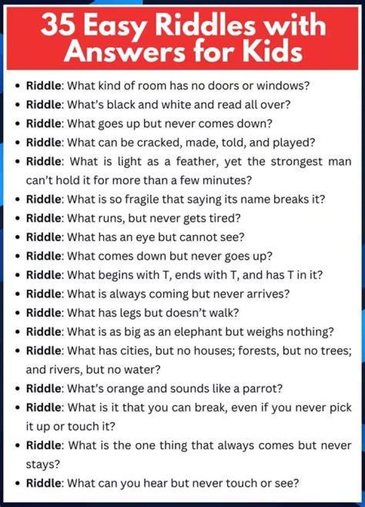 Easy riddles for teens