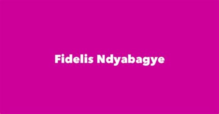 Fidelis Ndyabagye