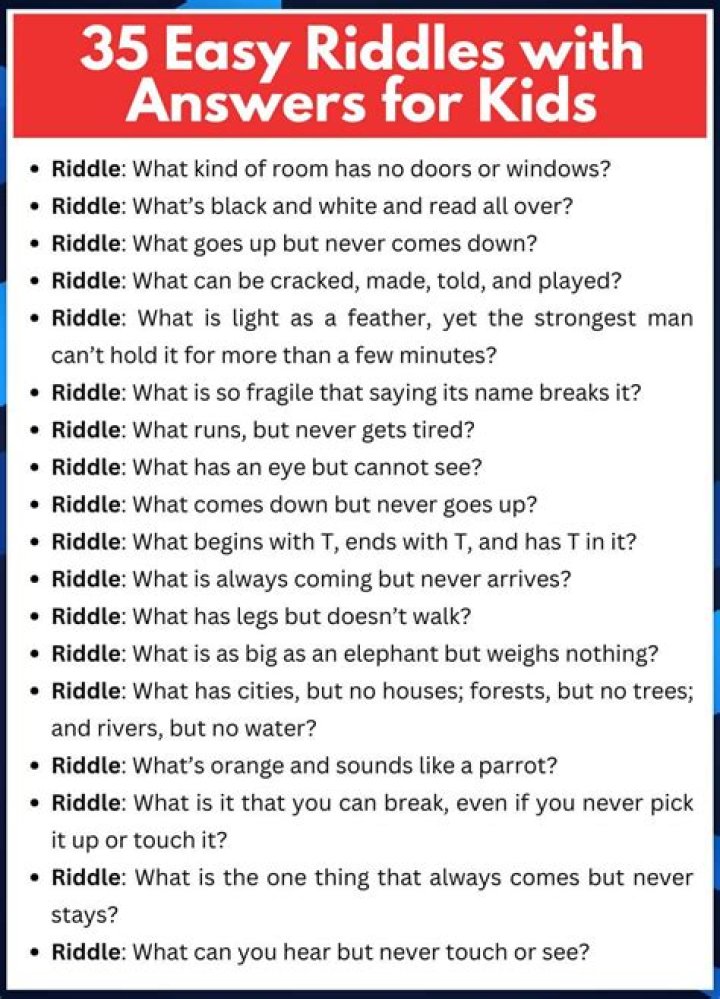 Fun riddles for teens