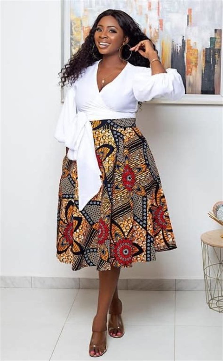 High waisted Ankara skirt High waisted Ankara skirt