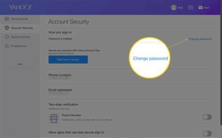 How to change Yahoo password How to change Yahoo password