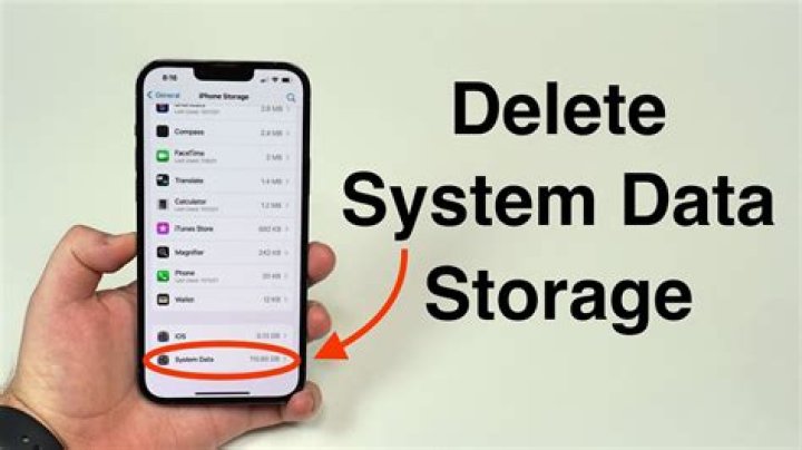 how to delete system data on iphone
