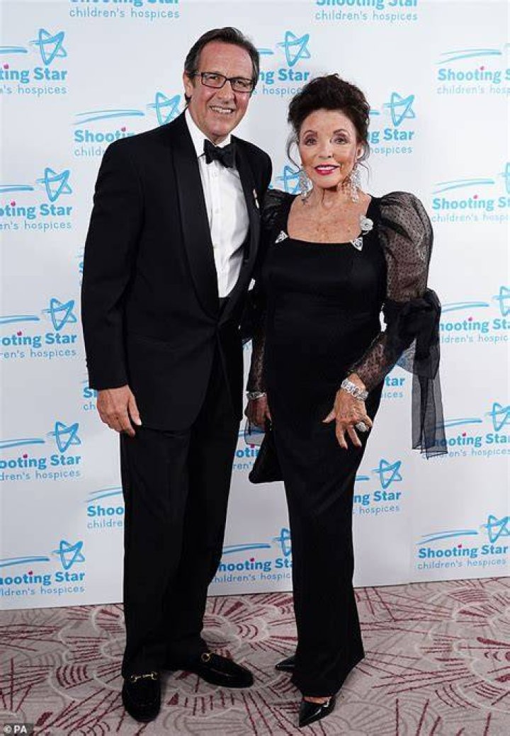 Joan Collins with her husband