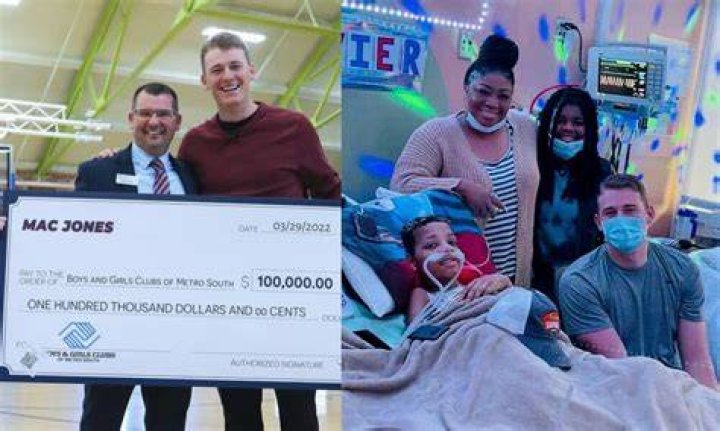 mac jones charity work