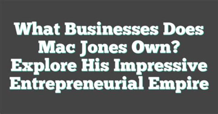 mac jones investments
