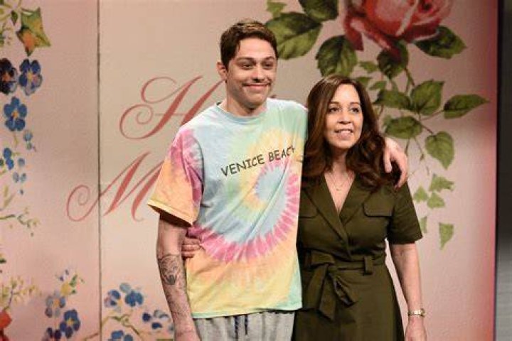 Pete Davidson with his mother, Amy, and younger sister, Casey.