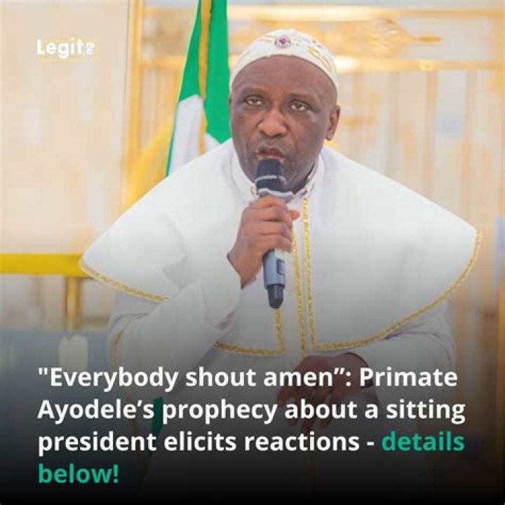 Primate Elijah Ayodele shares prophecy predicting doom for the PDP by August 2024. Primate Elijah Ayodele shares prophecy predicting doom for the PDP by August 2024.