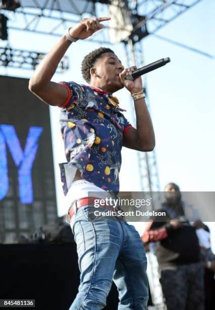 Rapper Youngboy at Angel Stadium of Anaheim in Anaheim, California.