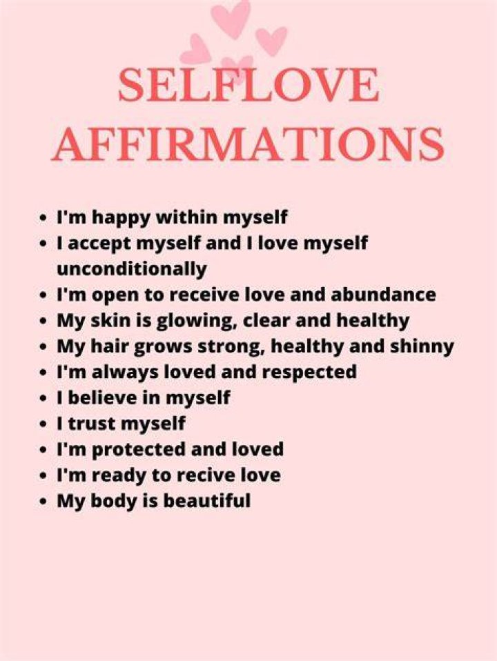 Self-love affirmations Self-love affirmations