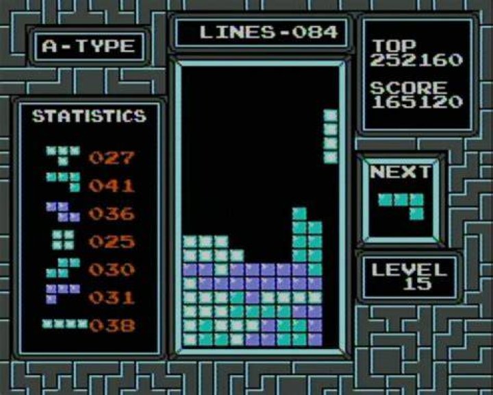 Tetris gameplay image Tetris gameplay image