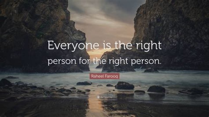 The Right Person