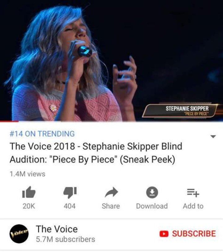 The Voice 2018 - Stephanie Skipper Blind Audition: "Piece By Piece" (Sneak Peek) - Reaction - the voice us piece by piece