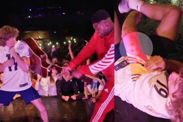 When Smashing Guitars Goes Wrong - x factor judge destroy guitar