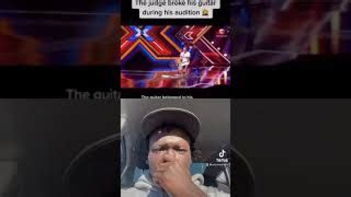 Why this singing judge destroy this contestant's since guitar? - x factor destroy guitar