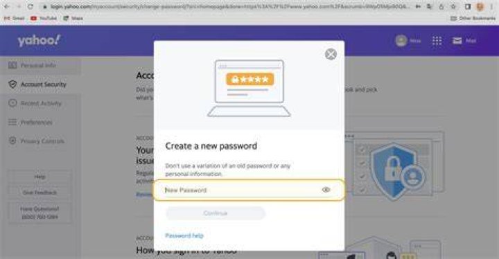 Yahoo new password Yahoo new password