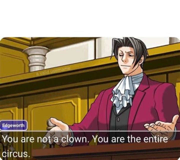 You are not a clown, you're an entire circus.